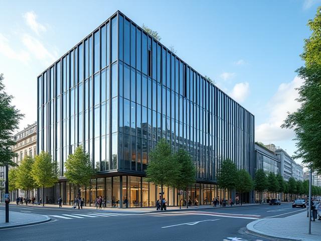 Bâtiments commerciaux à Confluence avec façade vitrée moderne