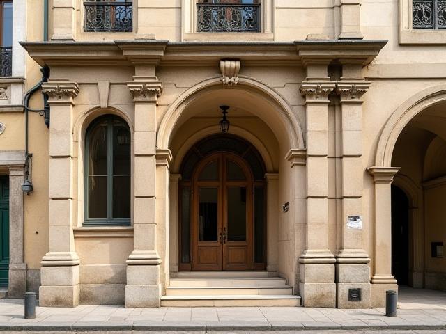 Patrimoine lyonnais rénové, façade restaurée en pierre